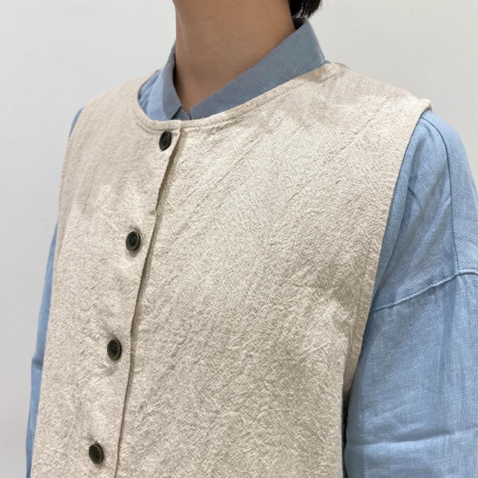 sirone フラップポケットベスト ina - クルーネックサイドポケットベスト（241116） - Sheth