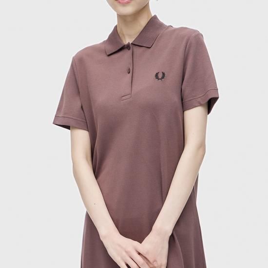 FRED PERRY - Split Detail Pique Dress (D3174) 谷