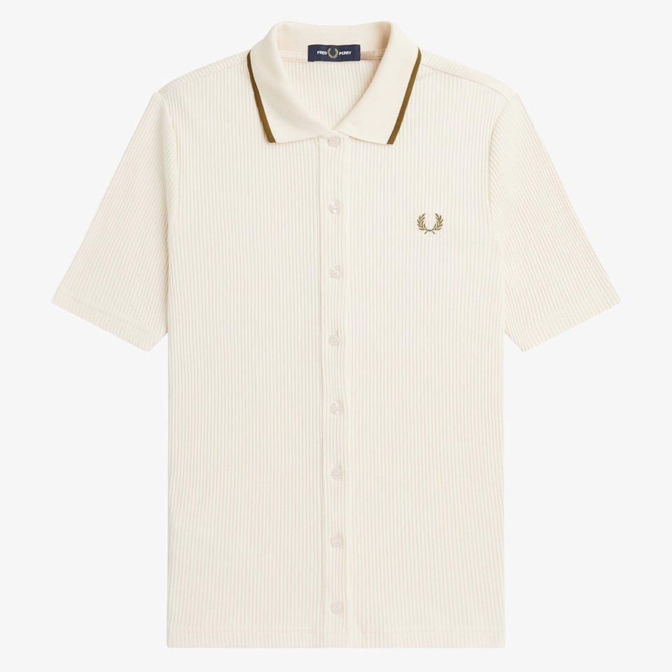 FRED PERRY/ベルト付きプリーツポロシャツ Crepe Pique Polo Shirt(M 102：BLACK): | FRED PERRY JAPAN