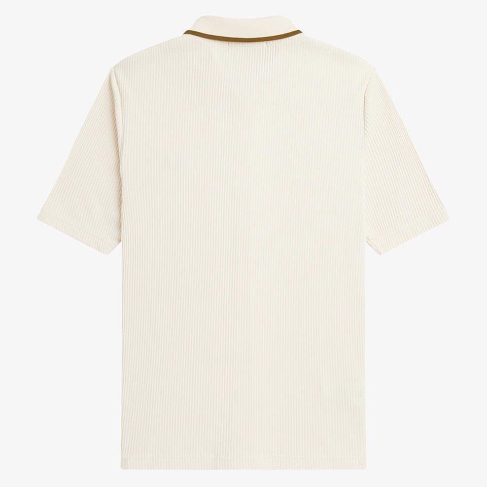 FRED PERRY - Button Through Ribbed Shirt (G7150) 正規取扱商品