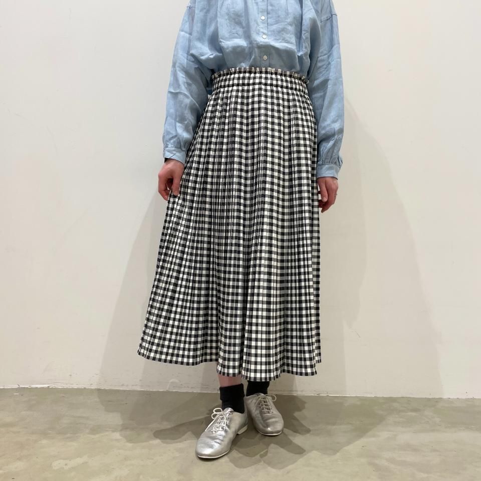 sheller シェリエ　ギンガムツイードキュロット　パンツ　スカート　ボトム sheller(シェリエ) ツイードキュロットスカート231012 231012