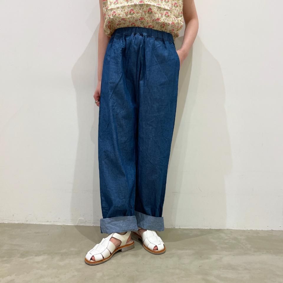 NARU(ナル) 7ozサマーデニム ロールアップパンツ 655802