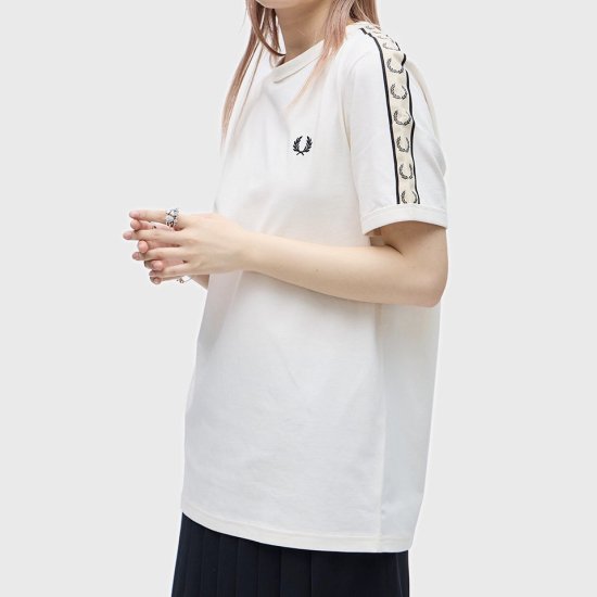 FRED PERRY - Contrast Tape Ringer T-Shirt (M4613) 谷