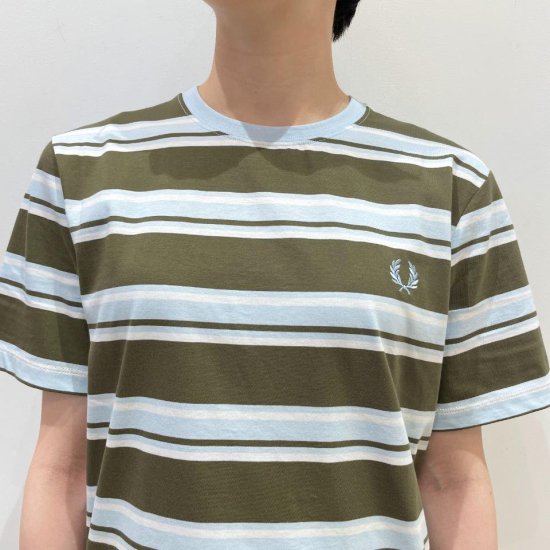 FRED PERRY - Stripe T-Shirt (M6557) 谷