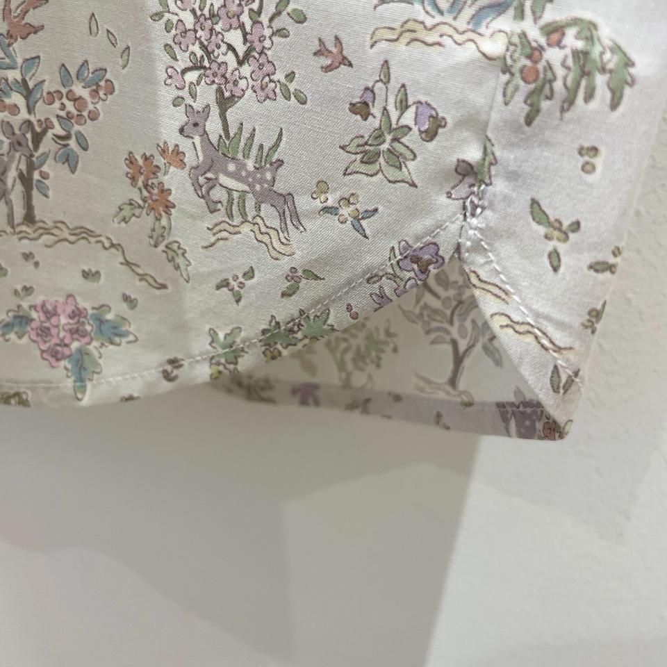 postelegant リバーシャツジャケット 24ss Parkes - 背中開きプルオーバー フレンチスリーブ ギャザー