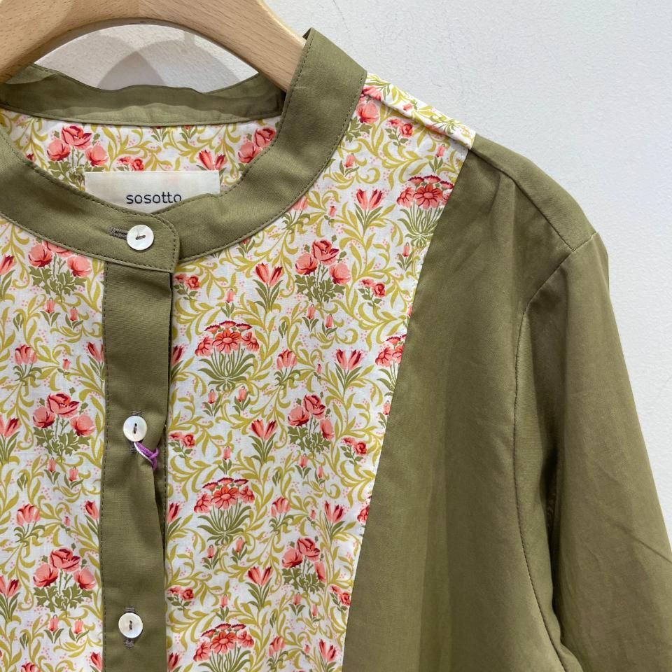 sosotto - LIBERTY 前後ヨーク切替6分袖ブラウス（42432911） - Sheth