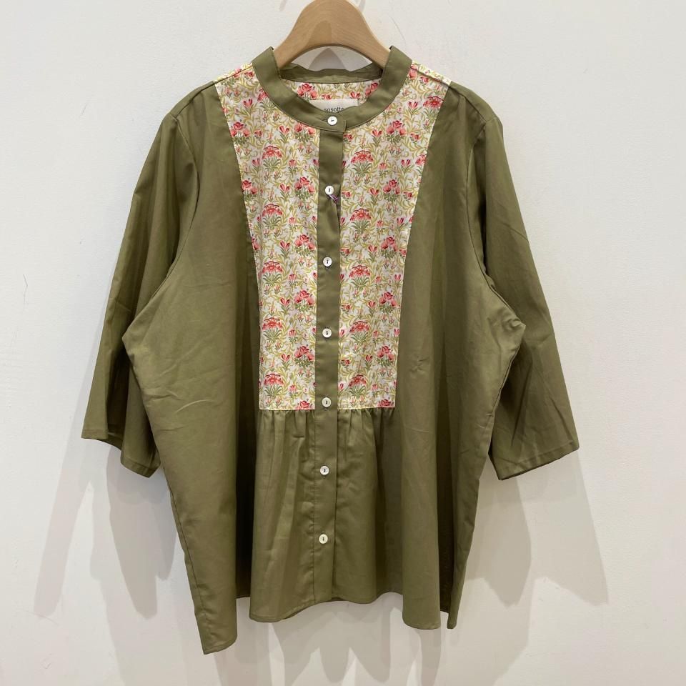 sosotto - LIBERTY 前後ヨーク切替6分袖ブラウス（42432911） - Sheth