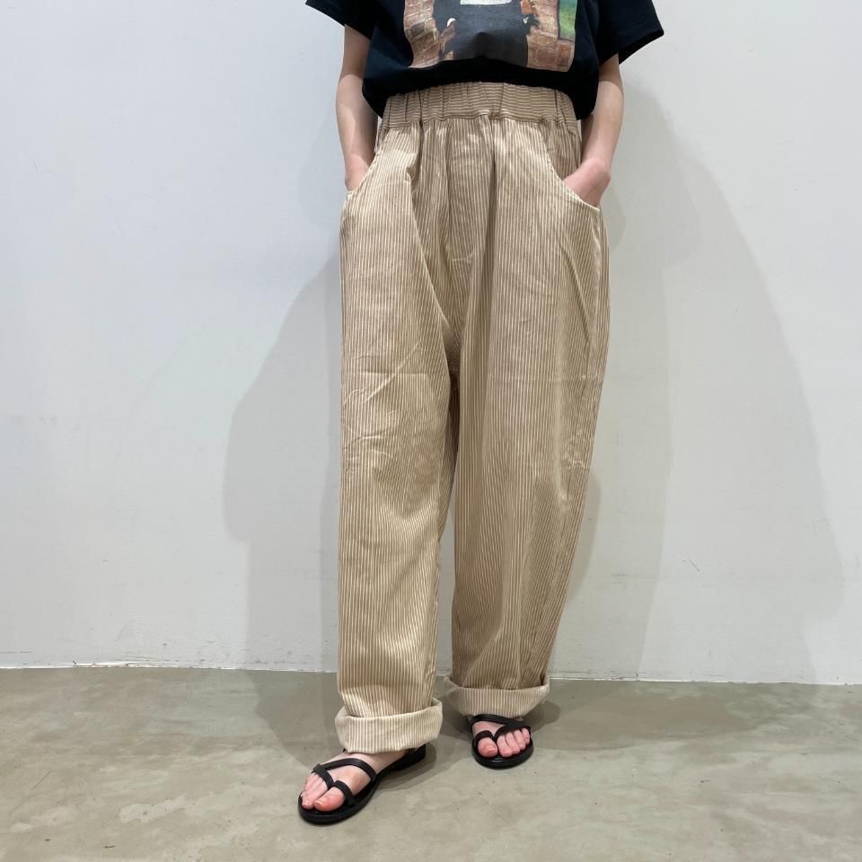 新品訳あり商品！NARU ヒッコリーノッポパンツ 15180円→送料込6980円 楽天市場】NARU ナル ノッポパンツ 10s先染めヒッコリー