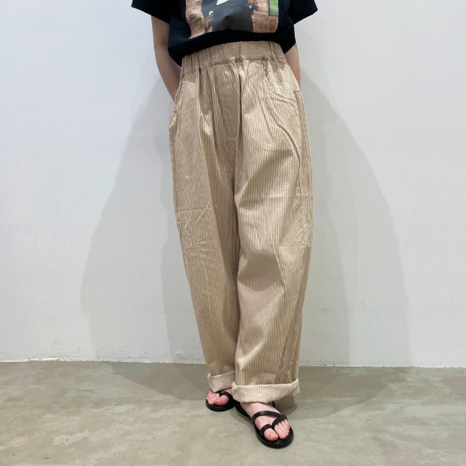 新品訳あり商品！NARU ヒッコリーノッポパンツ 15180円→送料込6980円 楽天市場】NARU ナル ノッポパンツ 10s先染めヒッコリー