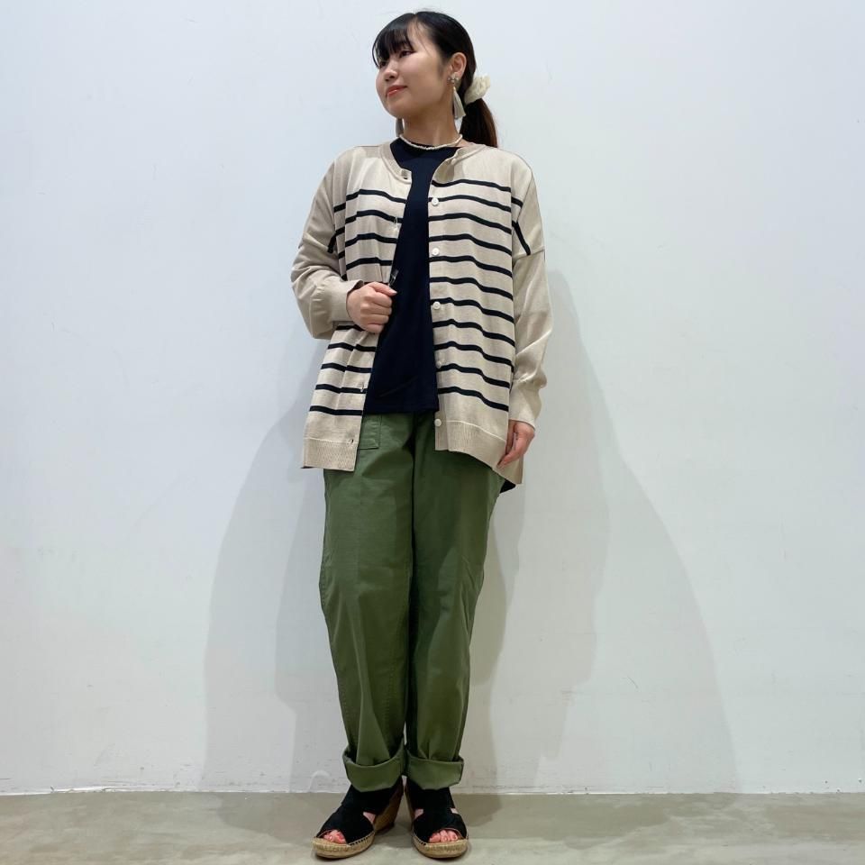 lelill - ワイドボーダーカーデ（52413213） - Sheth Online
