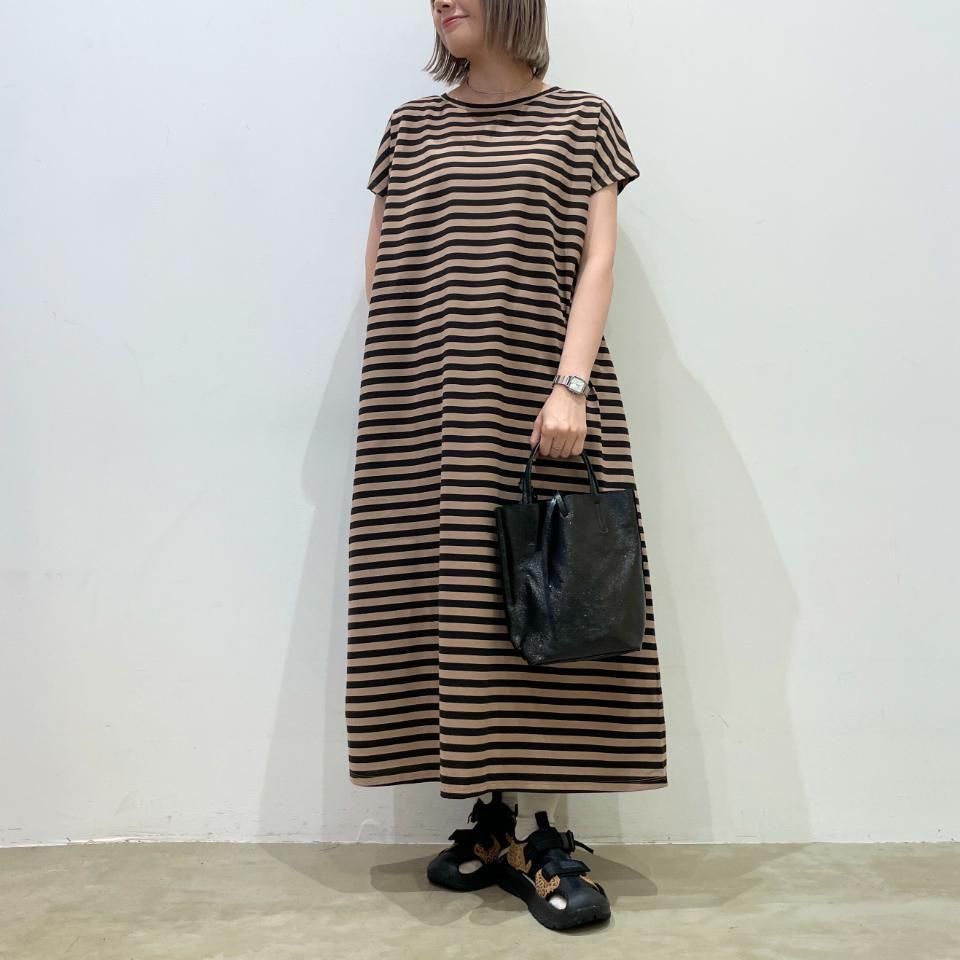 ヴィヴィアン　ボーダー　ノースリーブ　ワンピース Vent d'ouest - ULTIMA ボーダー ノースリーブワンピース