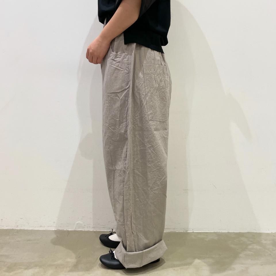 新品訳あり商品！NARU シーチングハンドワッシャーノッポパンツ コヨーテ NARU FACTORY]-シーチングハンドワッシャー ノッポパンツ