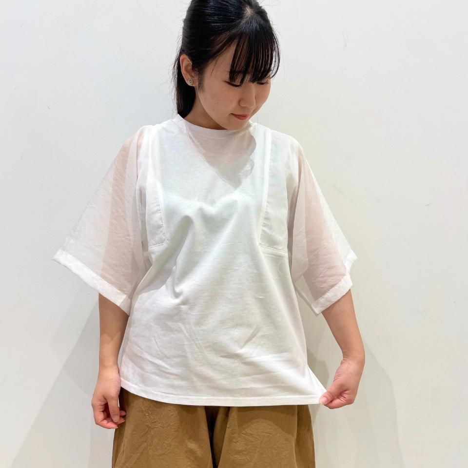 Audrey and John Wad ホワイト長袖Tシャツ（Audrey and John Wad
