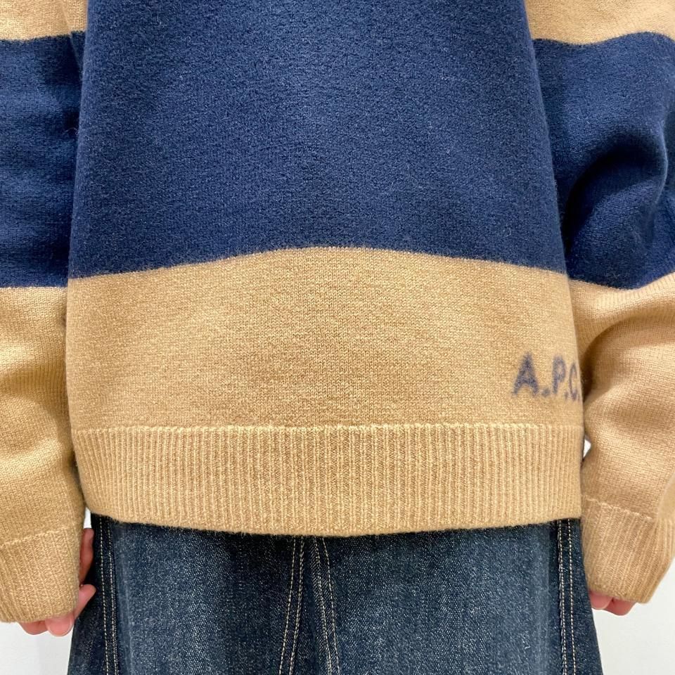 A.P.C. - 太ボーダー セーター(24246187871) - Sheth Online A.P.C. - 太ボーダー セーター(24246187871) - Sheth Online