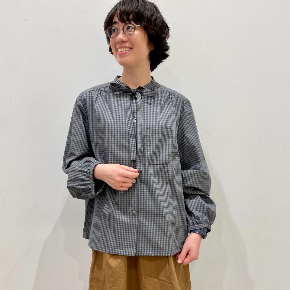 SARAHWEAR - ＜Marin＞ Check Bow-tie Blouse（C52958） - Sheth