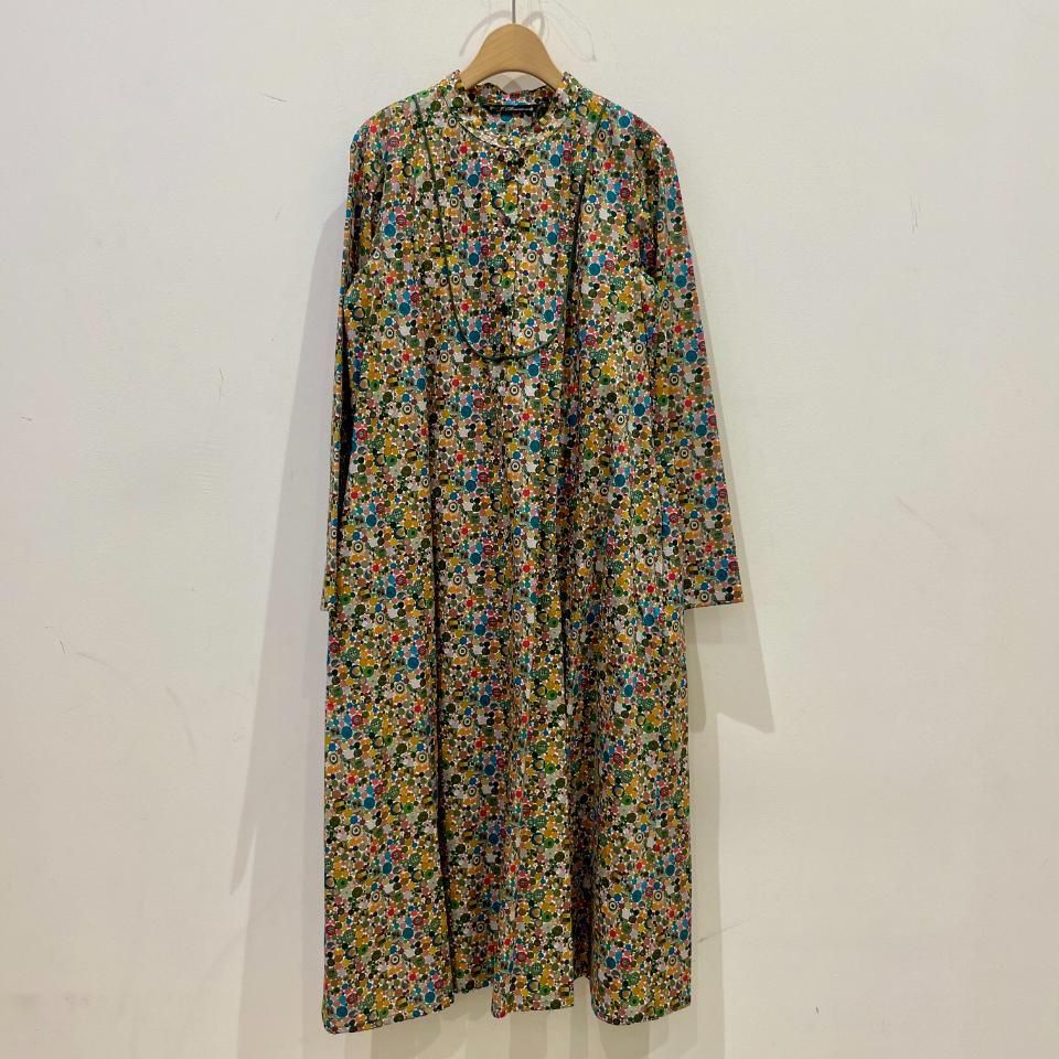 J.sloane - マオカラー切替ワンピース 【リバティコレクション
