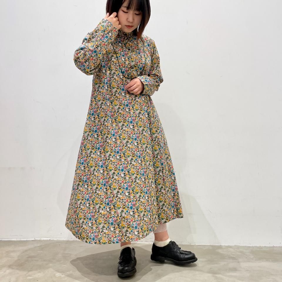 J.sloane - マオカラー切替ワンピース 【リバティコレクション