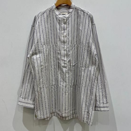 SARAHWEAR - Carpenter Shirt Washer Cotton StripeC52944