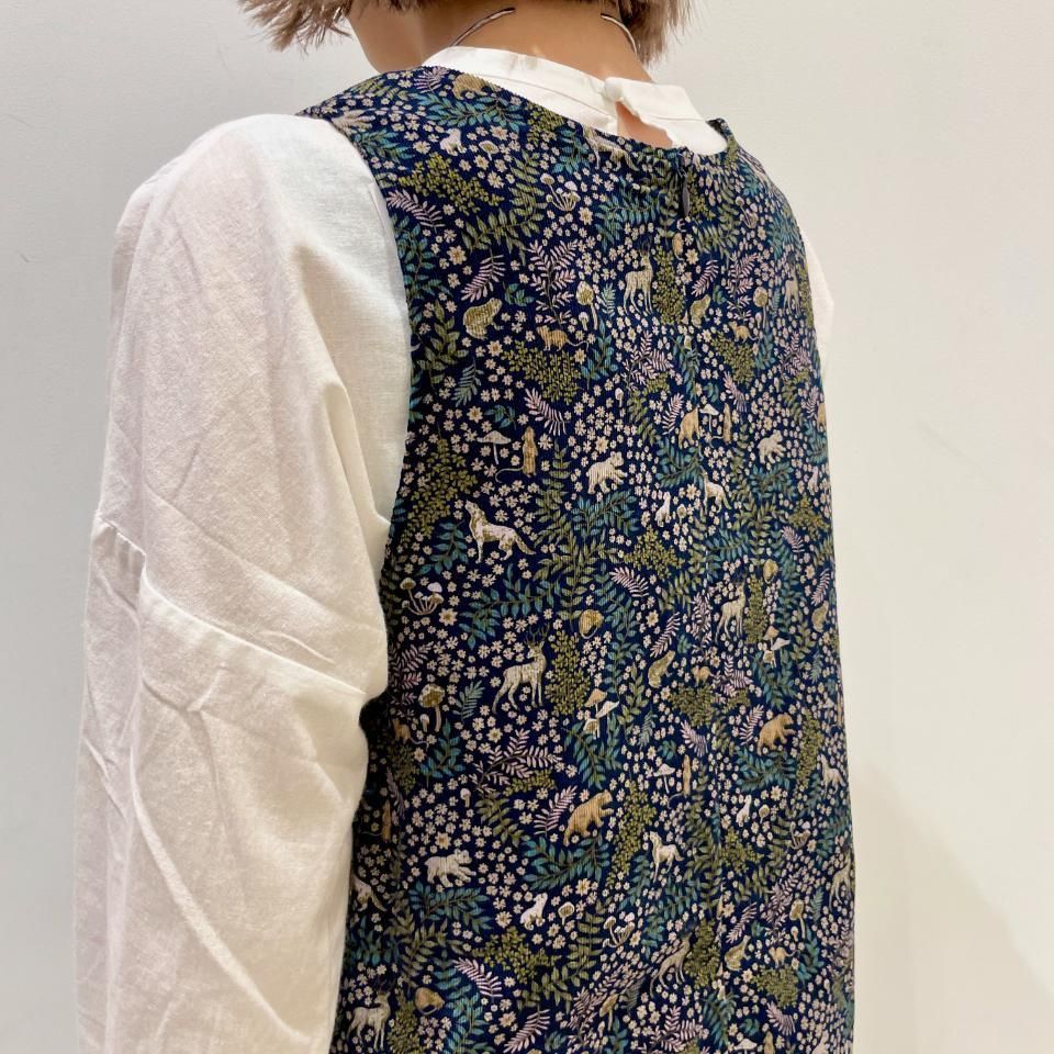 sosotto - LIBERTY コーデュロイ Vネックジャンパースカート（42452998