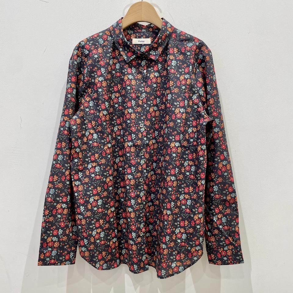 Parkes - チビ襟肩ヨーク切替シャツ 【リバティコレクション