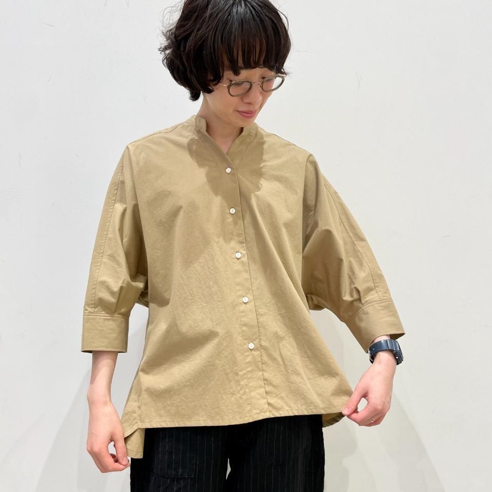 00s y's ドルマン 切り替えニット シャツ ina - 後ろヨーク 切替 ドルマンブラウス（243155） - Sheth Online