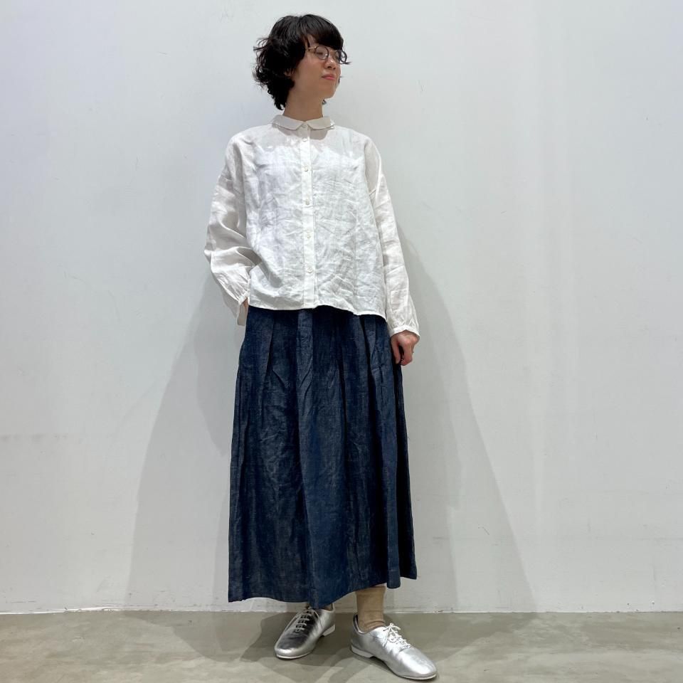 パンツ×2 ブラウス×1 よし ina - 2WAY チビ襟ブラウス（243108） - Sheth Online Store