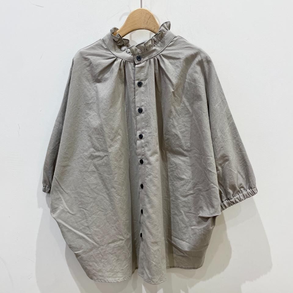 b969＊ NARU 60ふんわりローン 2WAY ターキーシャツフリルネック NARU(ナル) 60ふんわりローン 2WAY ターキーシャツフリルネック