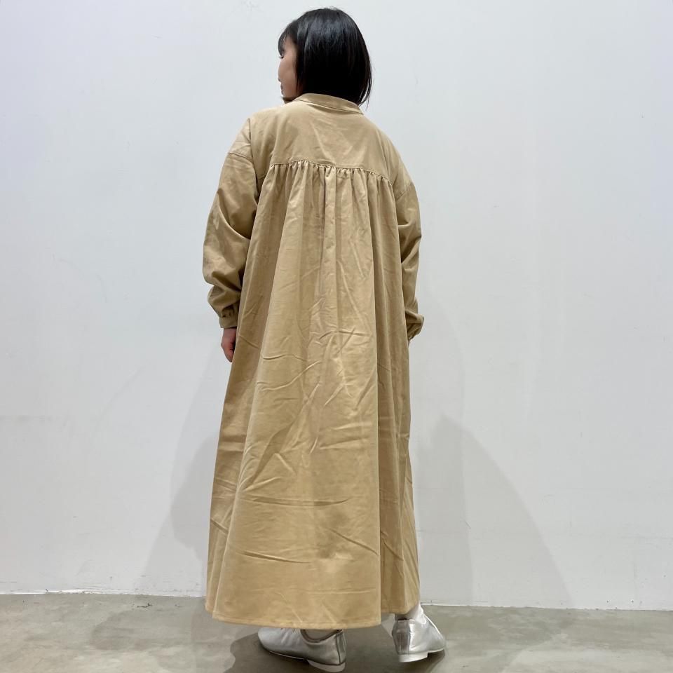 ina - 肩ヨークギャザー コーデュロイワンピース(244160 ina - 肩ヨークギャザー コーデュロイワンピース(244160