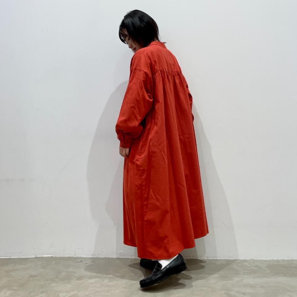 ina - 肩ヨークギャザー フランネルワンピース（244161