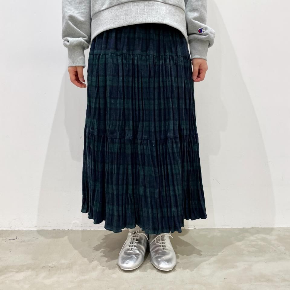 Rockmount - Wool Tweed Check 3段ティアードスカート（正規取扱商品