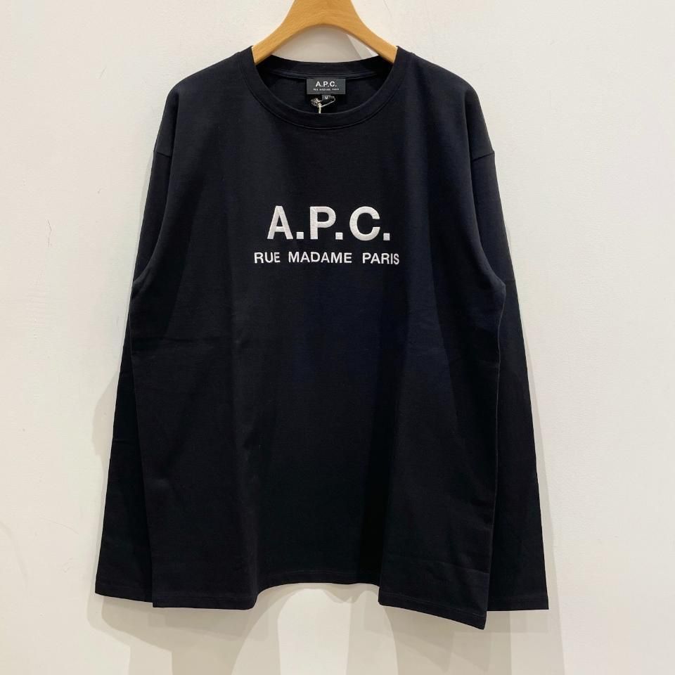A.P.C（アーペーセー ）Rue Madame 長袖 ロングTシャツ　ブラック 楽天市場】【正規取扱店】A.P.C.(アーペーセー) Rue Madame 長袖