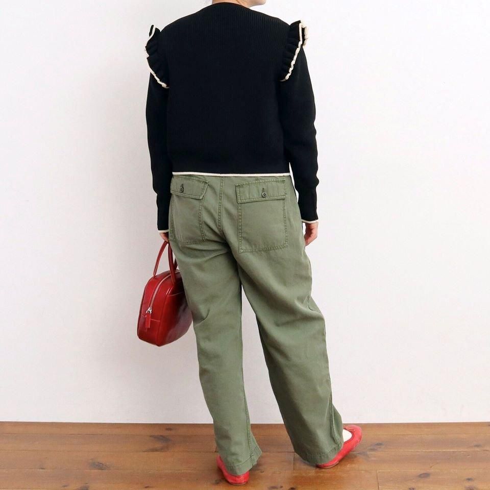 CHILD WOMAN - ＜Dot and Stripes＞AMOSSAあぜ バイカラー袖