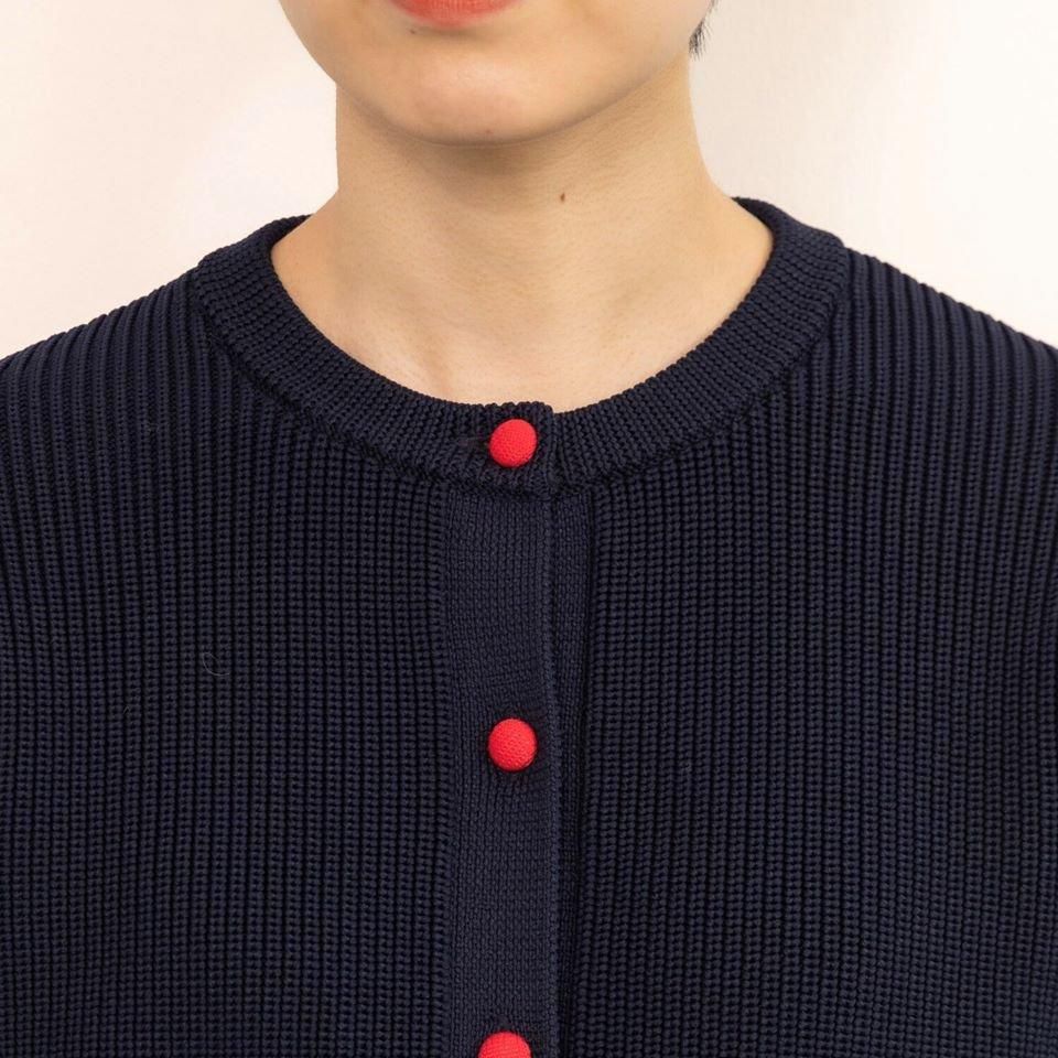 CHILD WOMAN - ＜Dot and Stripes＞AMOSSAあぜ バイカラー袖
