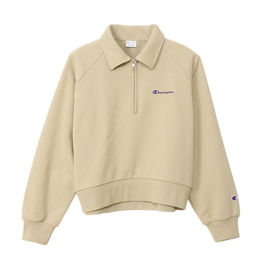 Champion - ウィメンズ ハーフジップスウェットシャツ (CW-A009