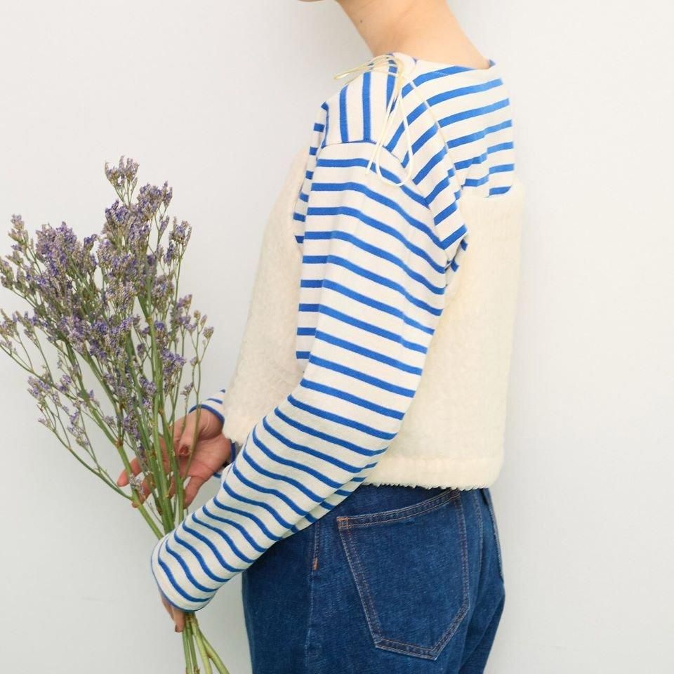 CHILD WOMAN - <Dot and Stripes>チュール風 接結ニットキャミ CHILD WOMAN - <Dot and Stripes>チュール風 接結ニットキャミ