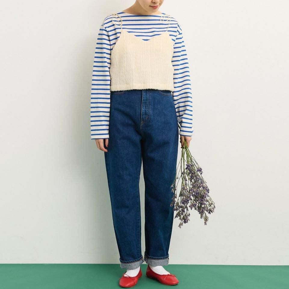 CHILD WOMAN - <Dot and Stripes>チュール風 接結ニットキャミ CHILD WOMAN - <Dot and Stripes>チュール風 接結ニットキャミ