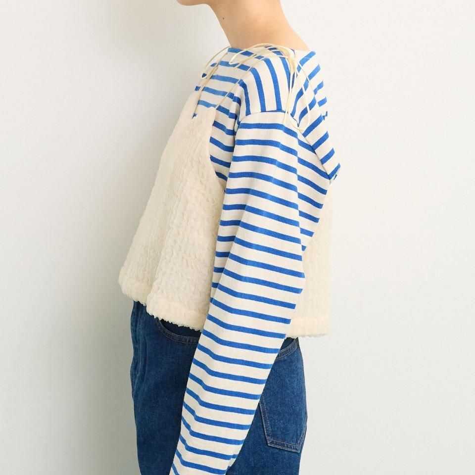 CHILD WOMAN - <Dot and Stripes>チュール風 接結ニットキャミ CHILD WOMAN - <Dot and Stripes>チュール風 接結ニットキャミ
