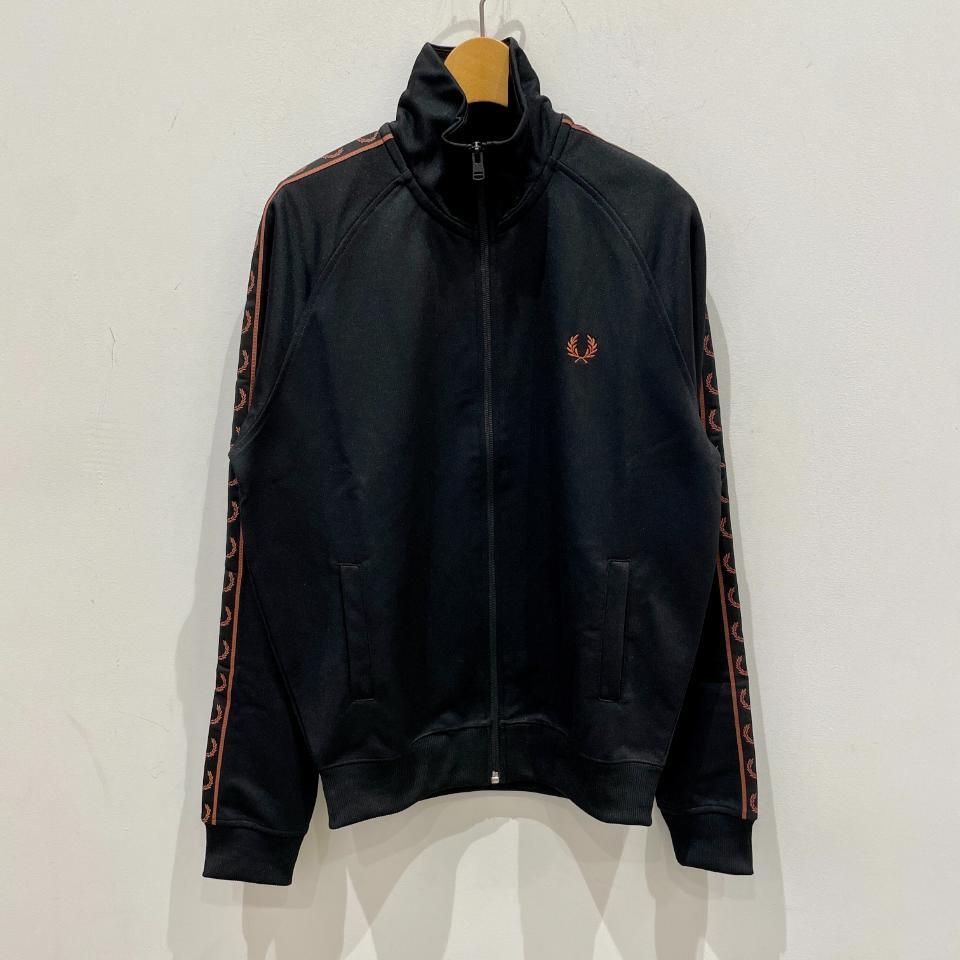 Tape Detail Track Jacket(S 395：DARK CARBON): | FRED PERRY
