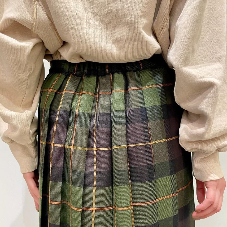 O'neil of Dublin - 両脇ベルト後プリーツスカート 83cm丈 5083