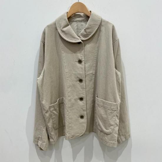 SARAHWEAR - Azumadaki Fine Corduroy Round Collar JacketC60231