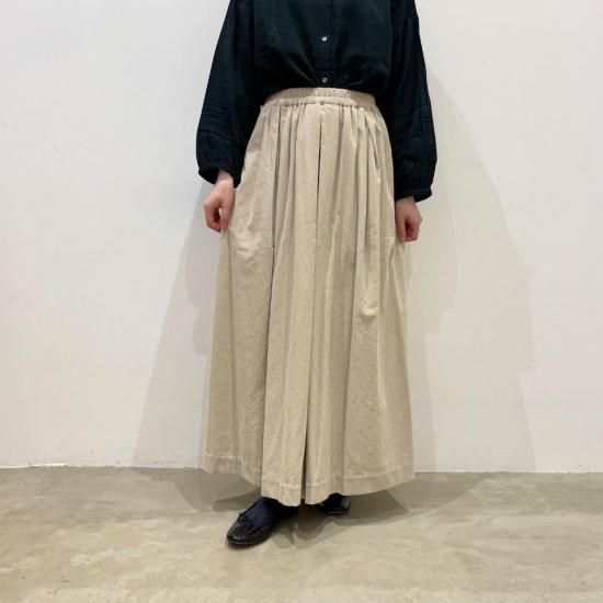 SARAHWEAR - Azumadaki Fine Corduroy Box Tuck SkirtC21818