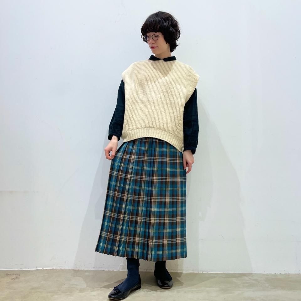 SARAHWEAR - Rocky Merino Wool 畦編み Sleeveless Sweater（C11600