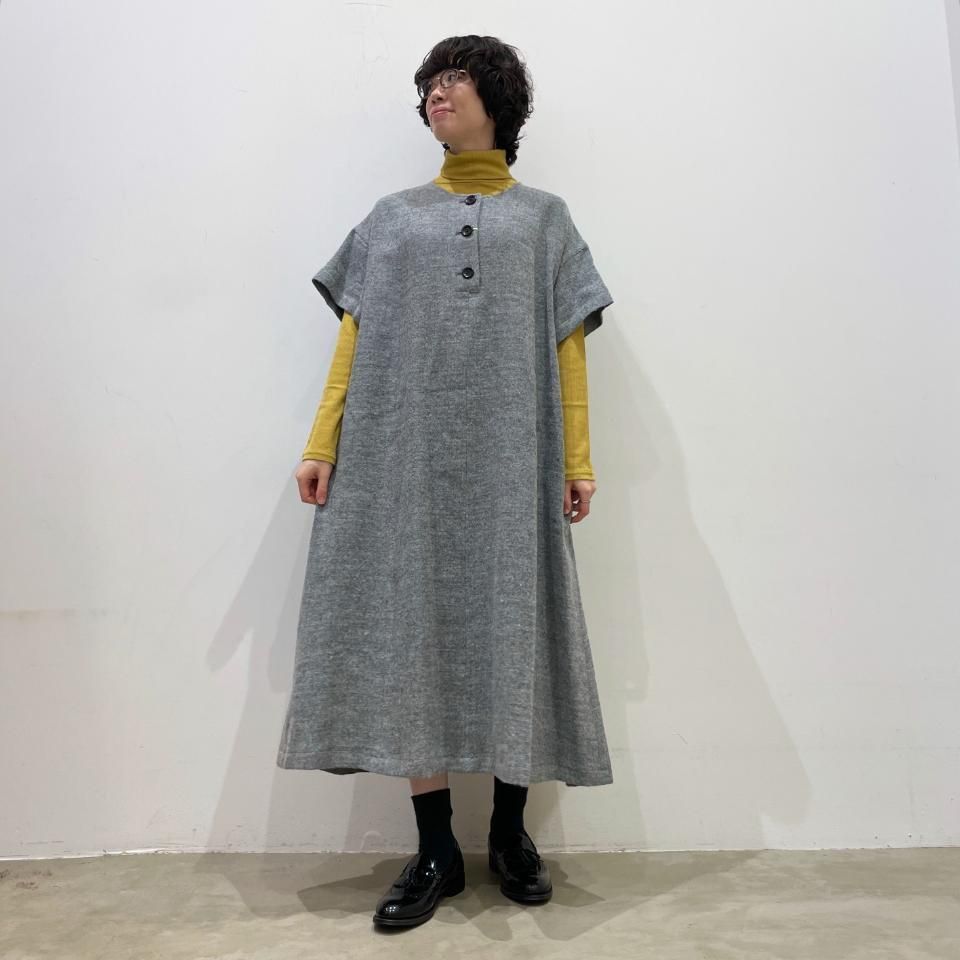 SARAHWEAR - Linen Wool Twill Dress(C4261) - Sheth Online SARAHWEAR - Linen Wool Twill Dress(C4261) - Sheth Online