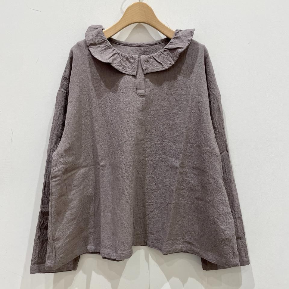 ina - 襟フリルブラウス(244144) - Sheth Online Store - シス ina - 襟フリルブラウス(244144) - Sheth Online Store - シス