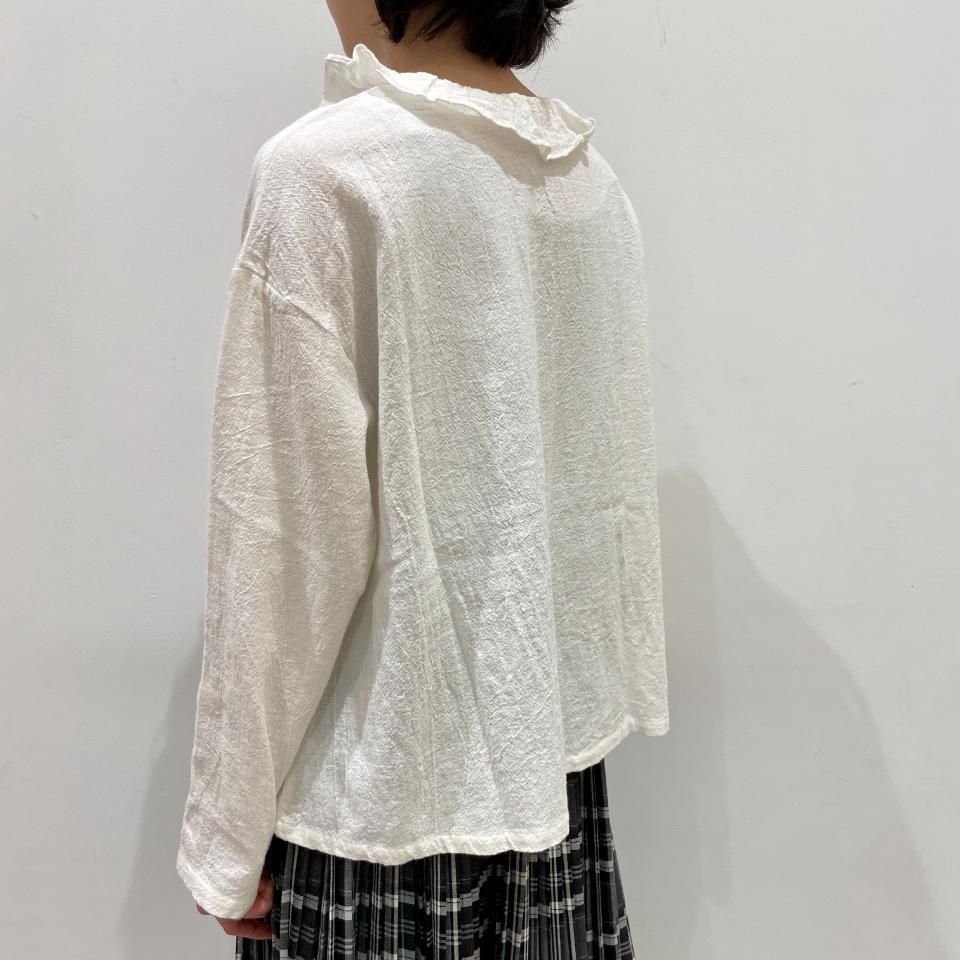 ina - 襟フリルブラウス(244144) - Sheth Online Store - シス ina - 襟フリルブラウス(244144) - Sheth Online Store - シス