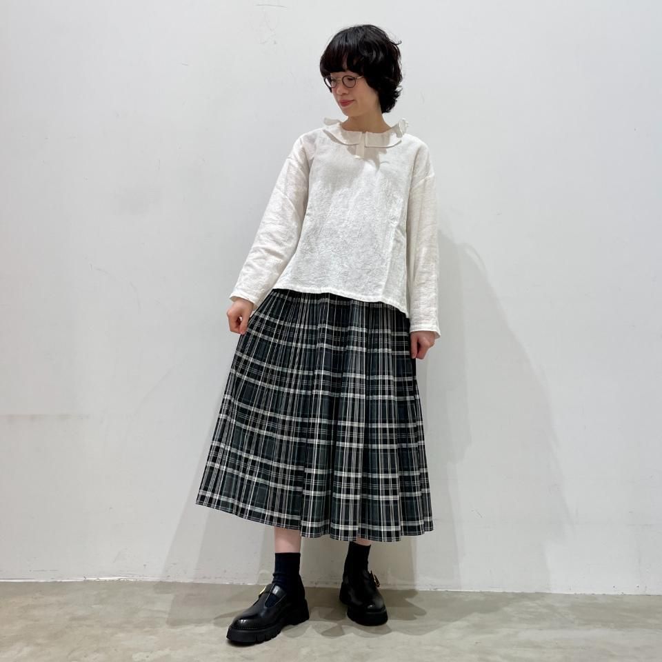 ina - 襟フリルブラウス（244144） - Sheth Online Store - シス