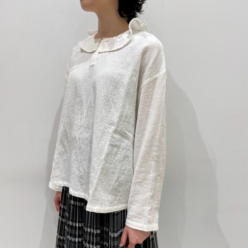 ina - 襟フリルブラウス(244144) - Sheth Online Store - シス ina - 襟フリルブラウス(244144) - Sheth Online Store - シス