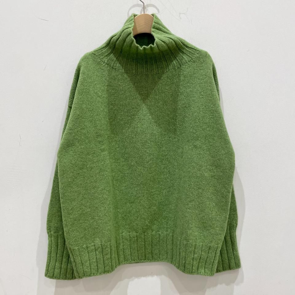 【新品未使用】ATON ラムウール ハイネック24AW［元値¥42900］ Glen Fyne - スーパーファインラムズウール ハイネックプル