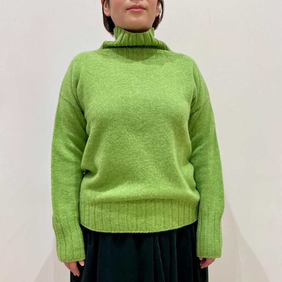 【新品未使用】ATON ラムウール ハイネック24AW［元値¥42900］ Glen Fyne - スーパーファインラムズウール ハイネックプル