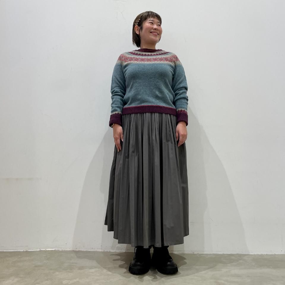 ERIBE - フェアアイル柄 クルーネックセーター（Alpine Short